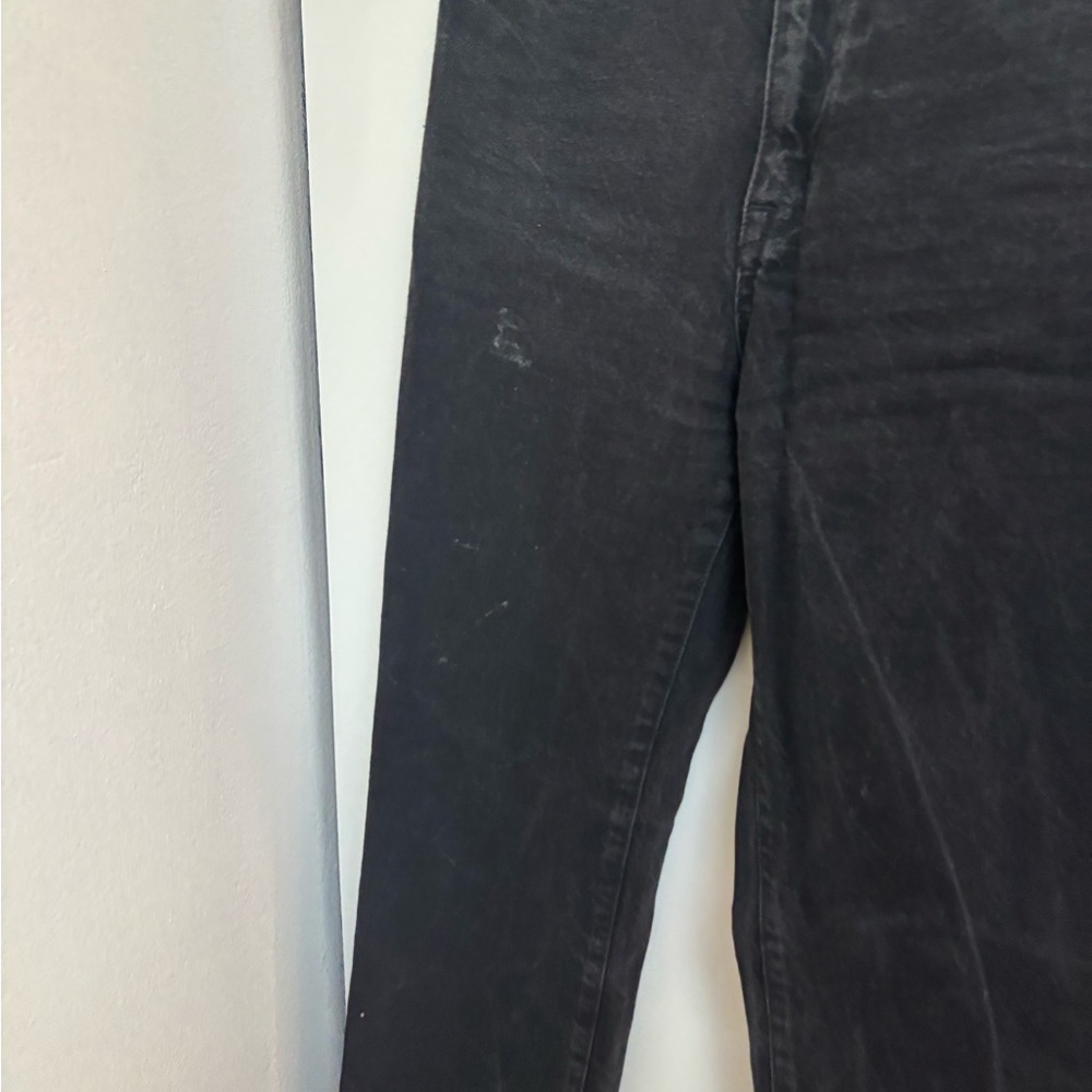 Zara Black Straight Leg Jeans High-Rise Classic - Picture 2 of 5